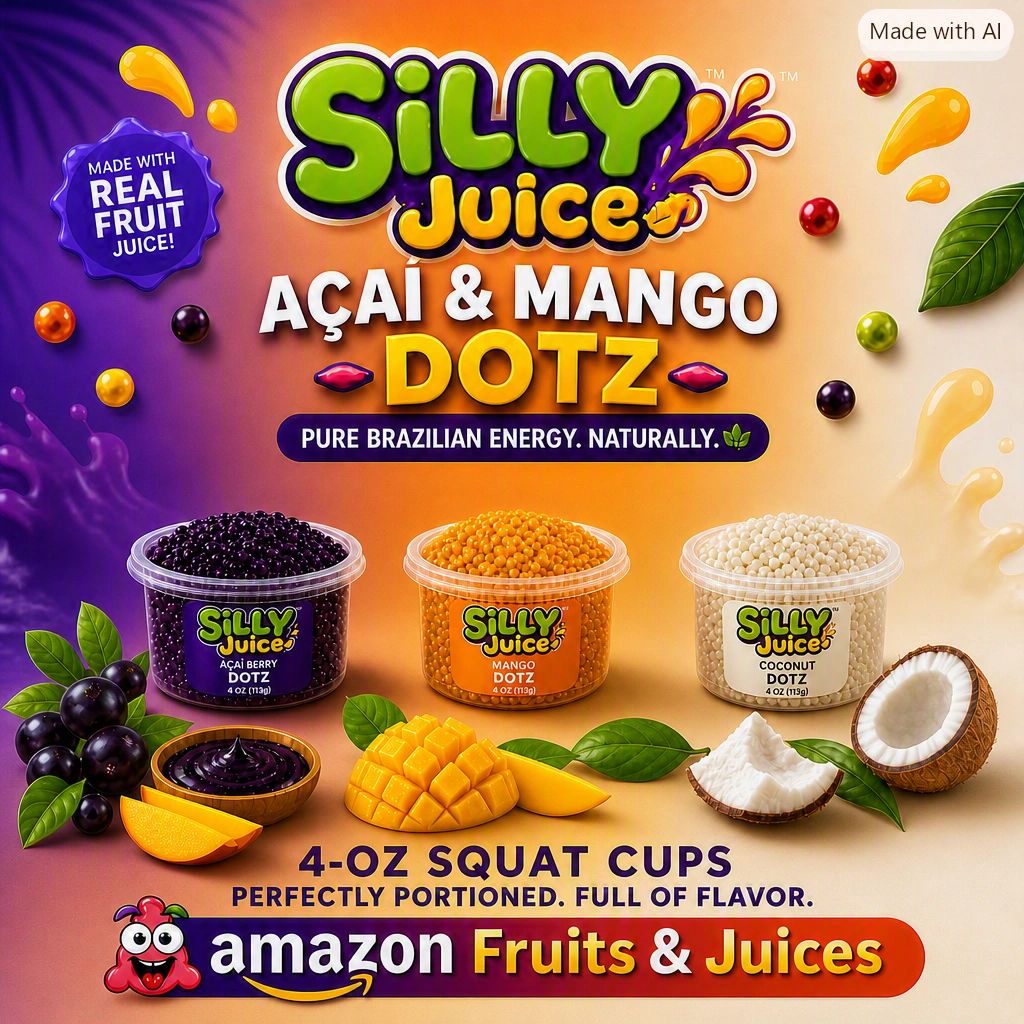 Colorful frozen juice DOTz bowls