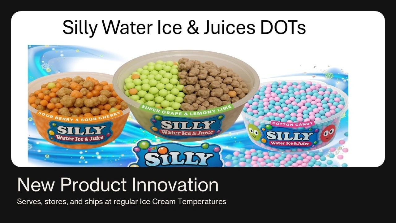 Silly Water Ice & Juices DOTs product range